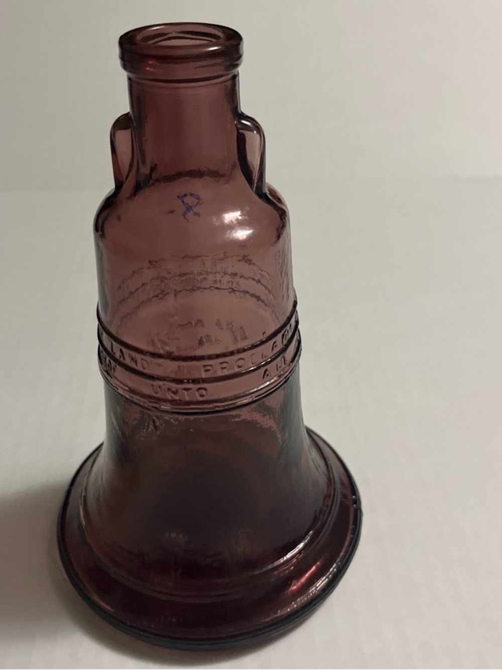 Amethyst Glass Bell Vase - Decorative Home Accent